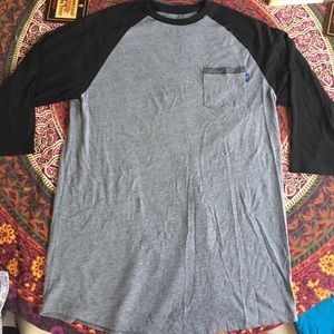 Vans gray and black raglan